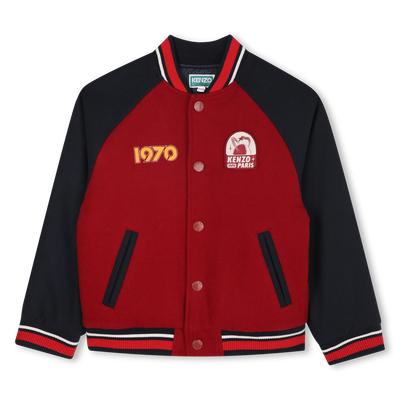 Veste Bomber avec fermeture pressionnée KENZO KIDS UNISEXE