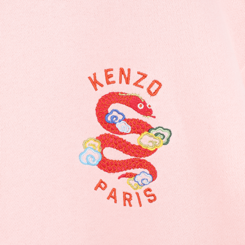Robe droite avec broderies KENZO KIDS 
                        FILLE