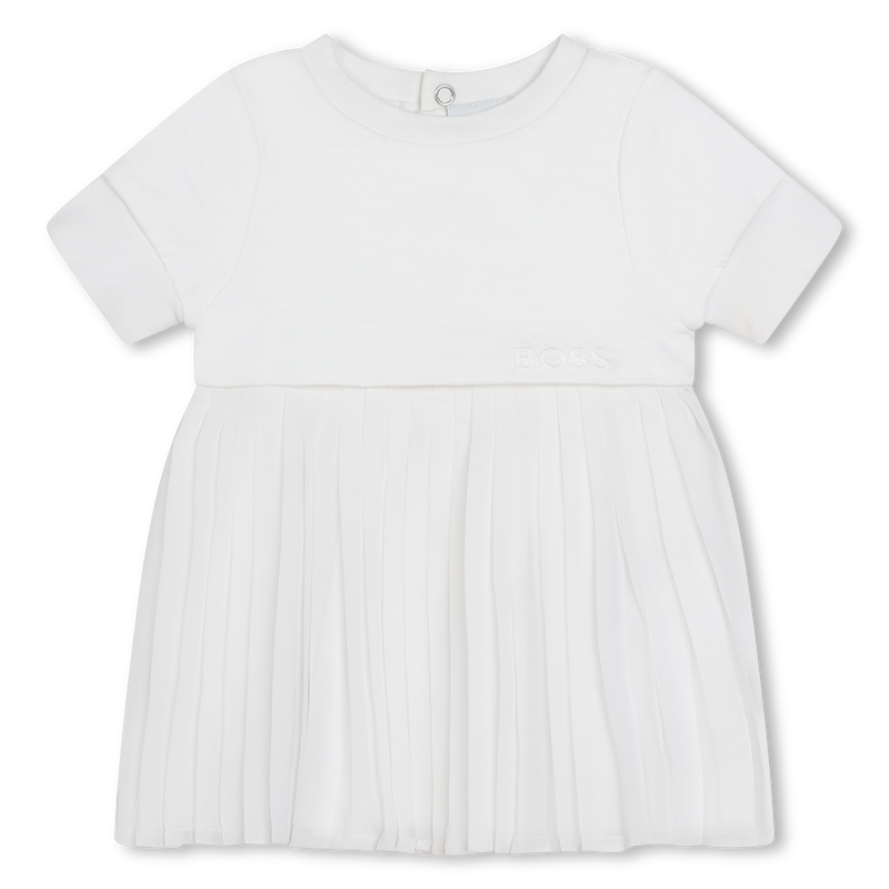 Robe plissée à manches courtes BOSS 
                    FILLE