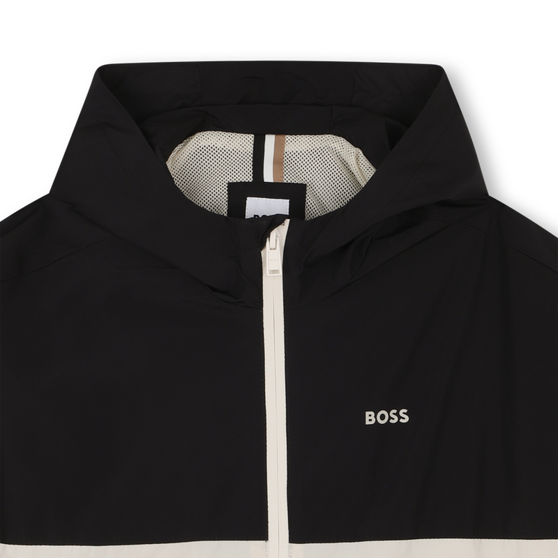 Coupe-vent bicolore à capuche BOSS 
                    GARCON