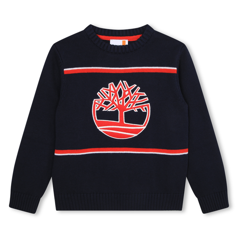 Pull en tricot sigle et bandes TIMBERLAND 
                    GARCON