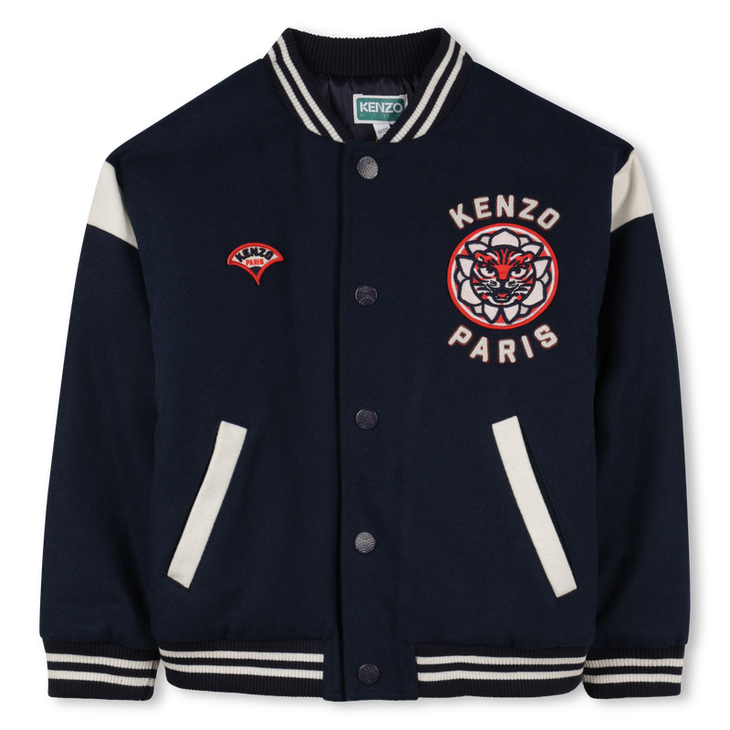Blouson pressionné brodé KENZO KIDS 
                    GARCON