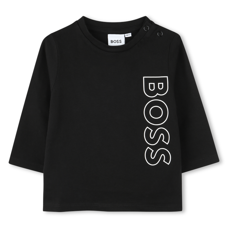 T-shirt sigle vertical BOSS 
                        GARCON