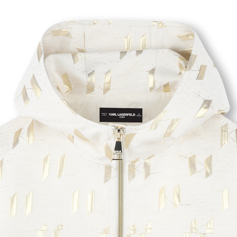 Cardigan avec détails dorés KARL LAGERFELD KIDS 
                    FILLE