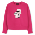Sweat-shirt avec imprim&eacute; KARL LAGERFELD KIDS 
                    FILLE