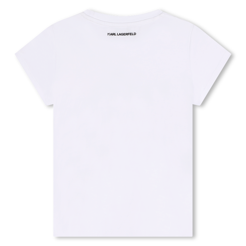 T-shirt avec imprimé placé KARL LAGERFELD KIDS 
                    FILLE