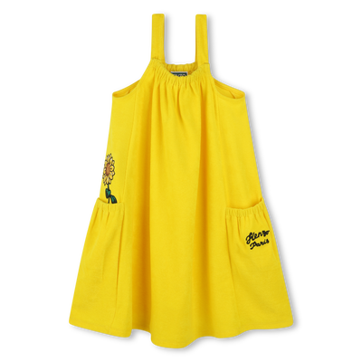 Robe avec broderies KENZO KIDS FILLE