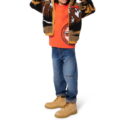 T-shirt avec imprim&eacute; sigle TIMBERLAND GARCON