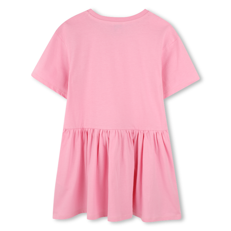 Robe avec imprim&eacute; et volant KENZO KIDS 
                        FILLE