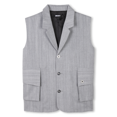 Veste sans manche &agrave; rayures DKNY FILLE