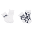 Lot de 2 paires de chaussettes tricot KENZO KIDS 
                    UNISEXE