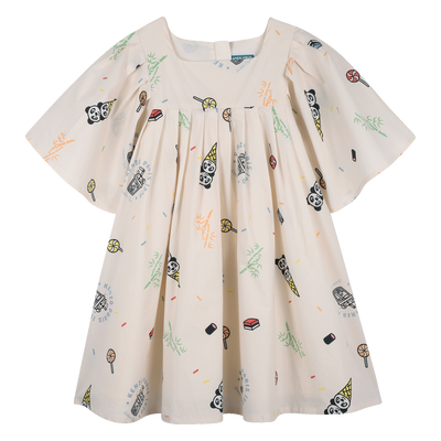 ROBE EN POPELINE KENZO KIDS FILLE