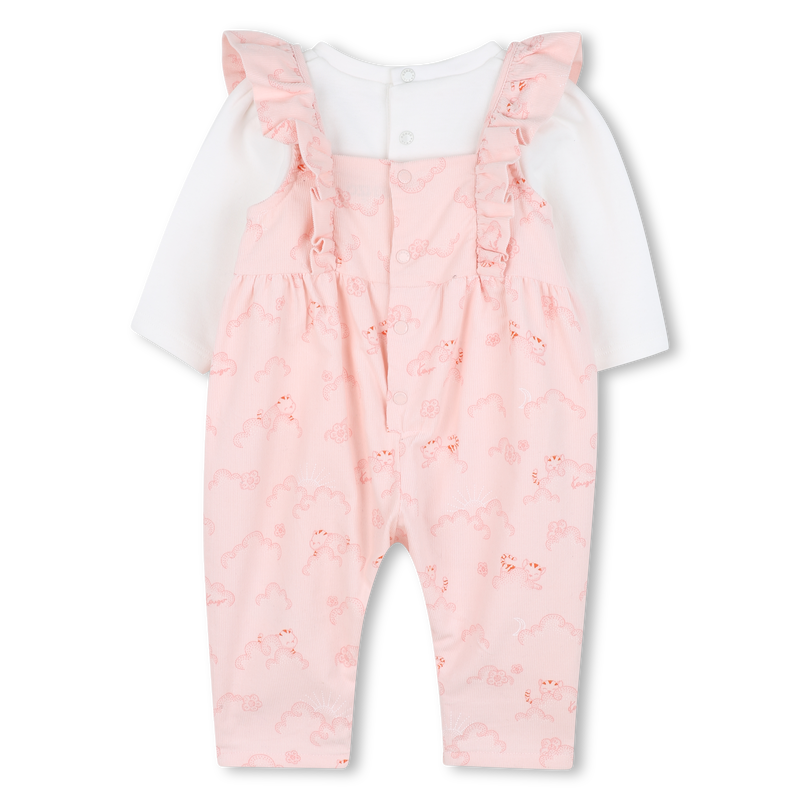 Ensemble tee-shirt + salopette KENZO KIDS 
                    FILLE