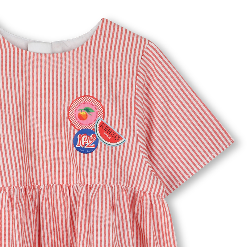 Robe zippée en coton KENZO KIDS 
                    FILLE