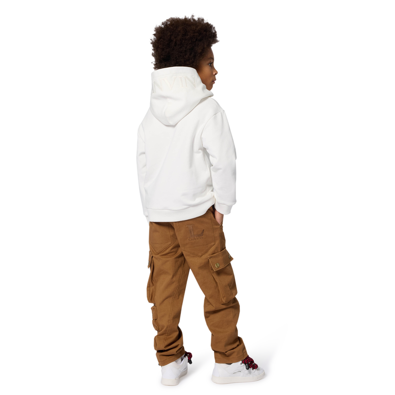 Pantalon imprimé brodé avec logo pa LANVIN 
                    GARCON