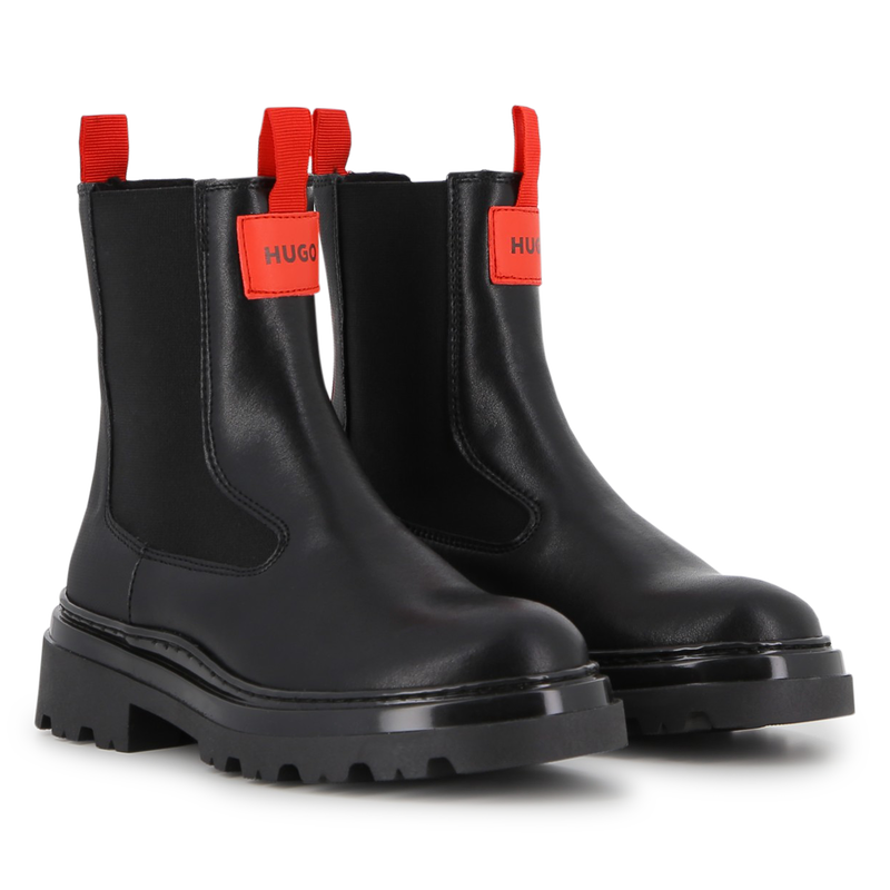 Bottines en cuir de vachette Hugo 
                    FILLE