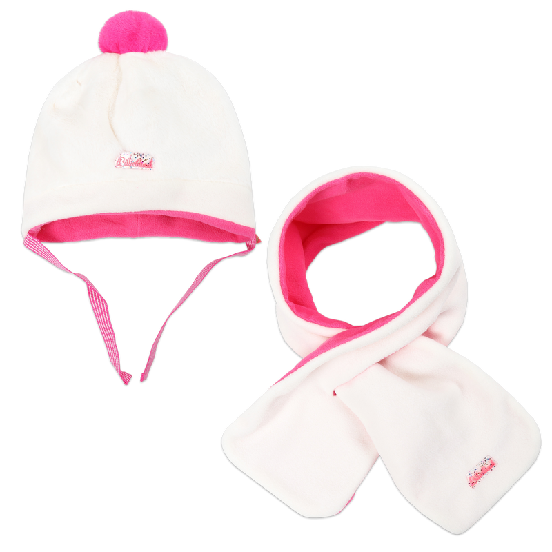 Bonnet et écharpe avec badge BILLIEBLUSH 
                    FILLE