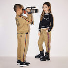 Pantalon avec bandes ray&eacute;es KARL LAGERFELD KIDS 
                    FILLE