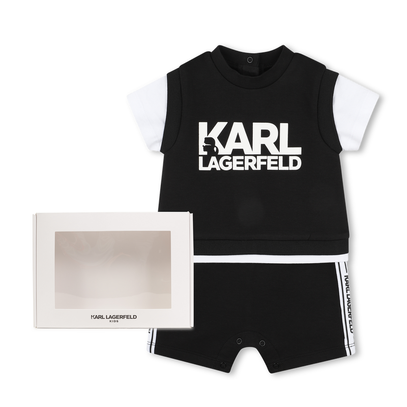 Combinaison bicolore siglée KARL LAGERFELD KIDS 
                    GARCON