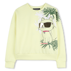 Sweat maxi imprim&eacute;, WAX YELLOW, hi-res