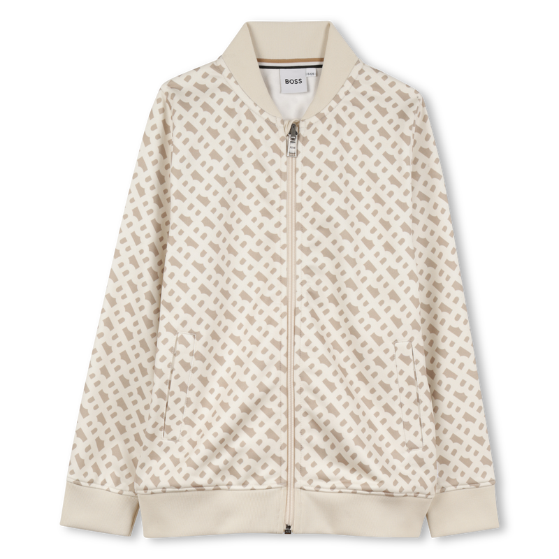 Sweat-shirt imprim&eacute; monogramme BOSS 
                        GARCON