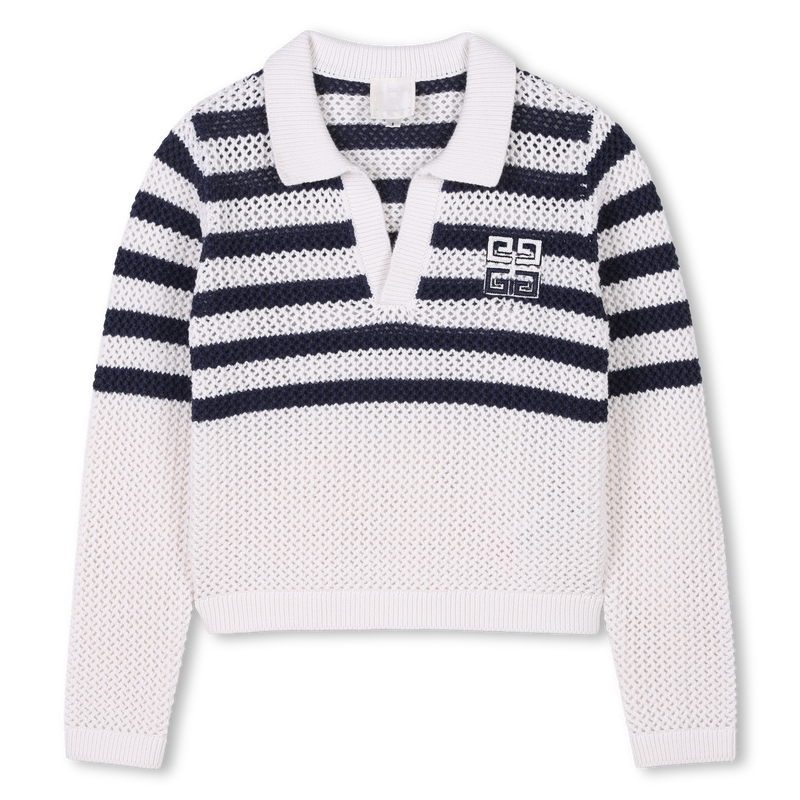 Pull en tricot avec rayures GIVENCHY 
                    FILLE