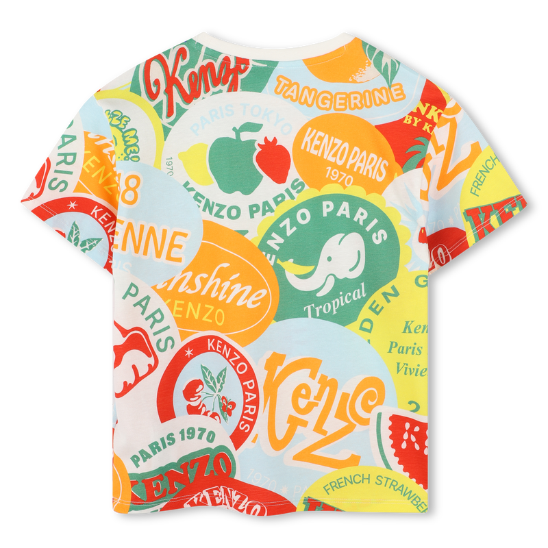 T-shirt coton manches courtes KENZO KIDS 
                    GARCON