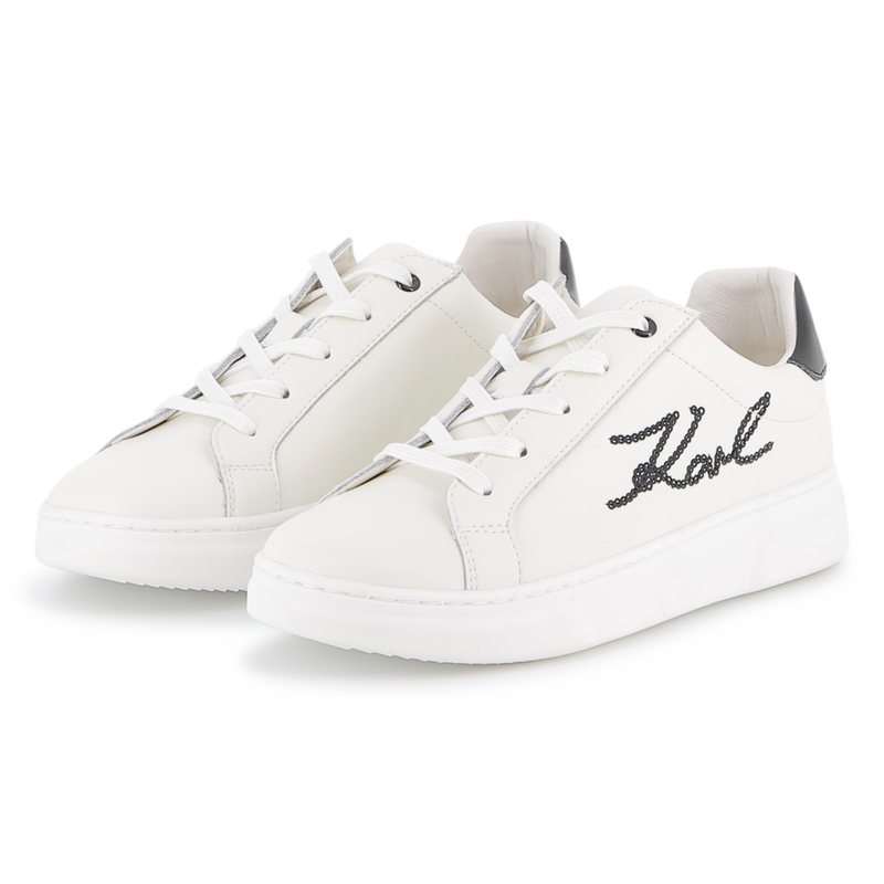 Baskets basse à lacets KARL LAGERFELD KIDS 
                    FILLE
