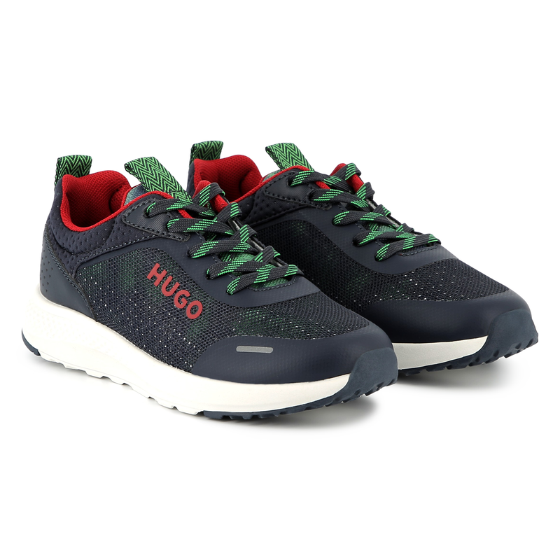 Baskets lac&eacute;es imprim&eacute;es Hugo 
                        GARCON