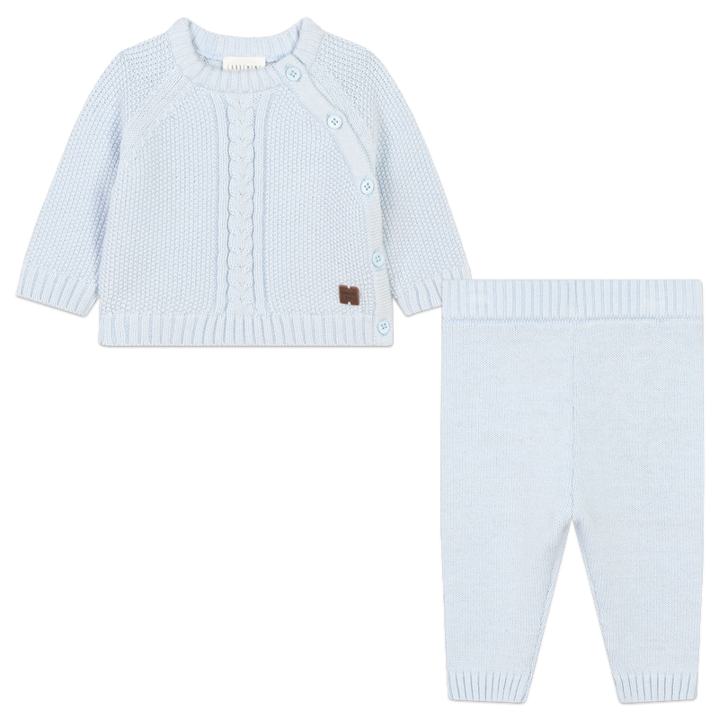 Cardigan et pantalon tricot CARREMENT BEAU 
                    GARCON