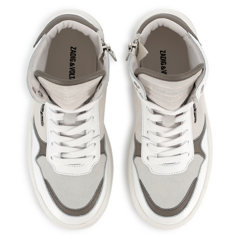 Baskets en cuir de vachette à lacets ZADIG & VOLTAIRE 
                    UNISEXE