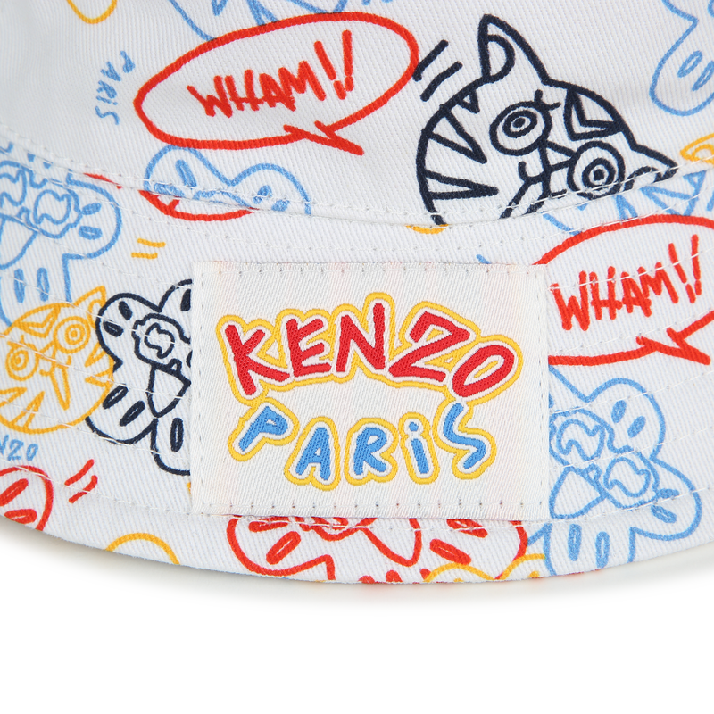 Bob en coton imprimé oreilles KENZO KIDS 
                    UNISEXE