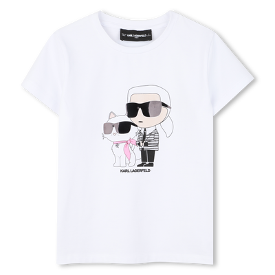T-SHIRT MANCHES COURTES KARL LAGERFELD KIDS FILLE