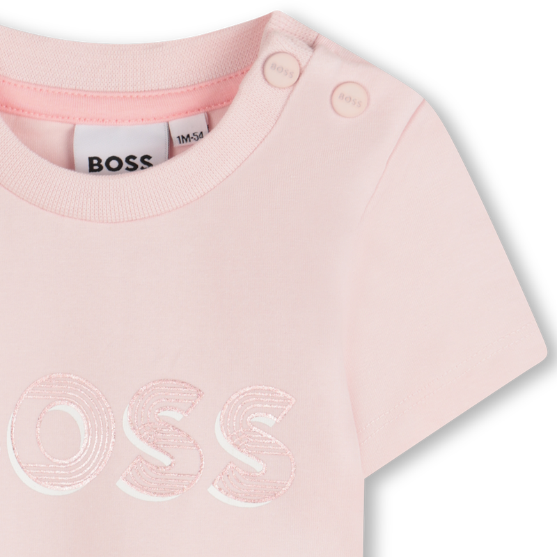 T-shirt avec imprimé brillant BOSS 
                    FILLE