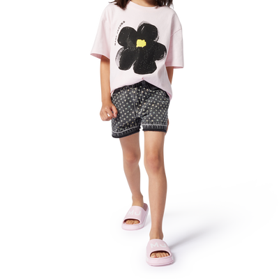 Short en jean avec strass MARC JACOBS FILLE