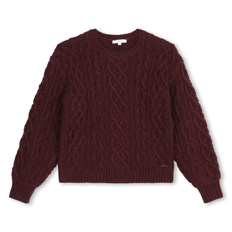 Pull torsadé en tricot CHLOE 
                    FILLE