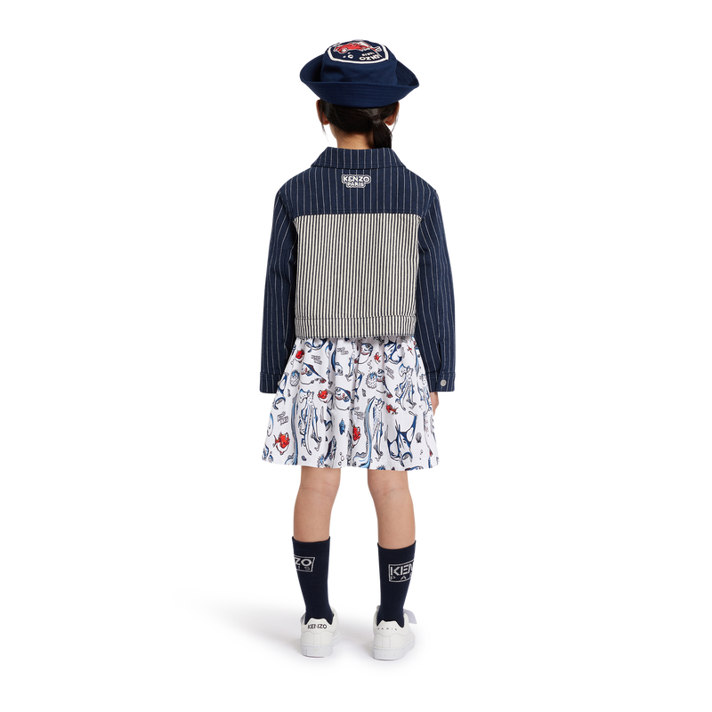 Veste en jean à rayures KENZO KIDS 
                    FILLE