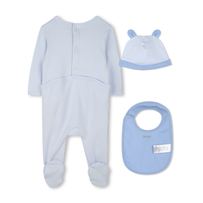 Pyjama, bonnet et bavoir coton KENZO KIDS UNISEXE