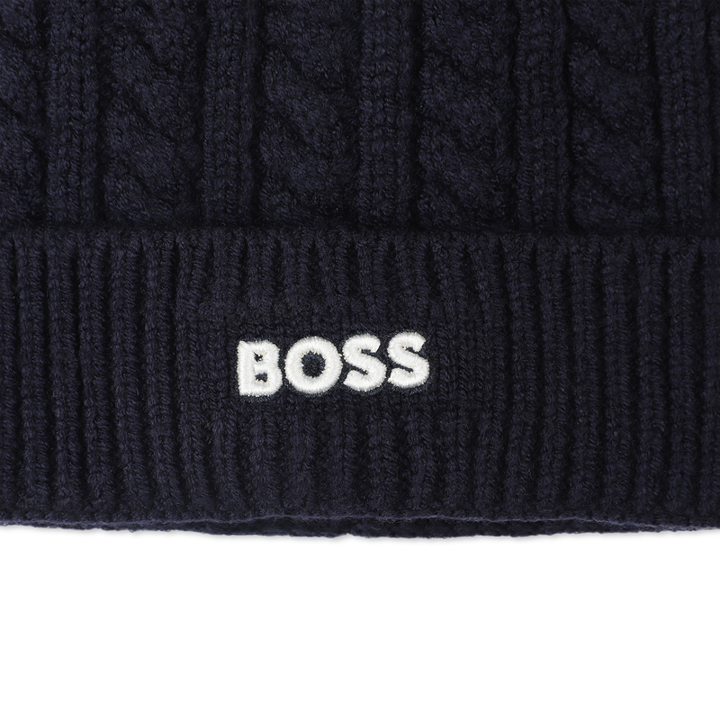 Bonnet tricot torsadé BOSS 
                    GARCON