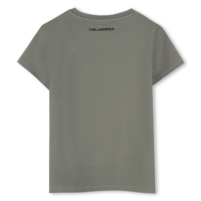T-shirt avec illustrations KARL LAGERFELD KIDS FILLE