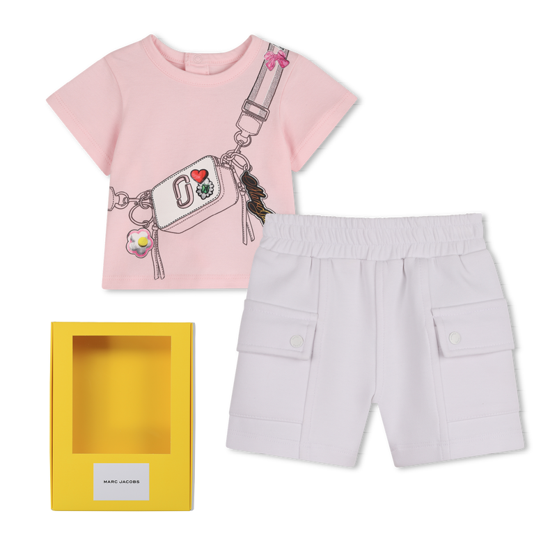 ENSEMBLE T-SHIRT ET SHORT MARC JACOBS 
                        UNISEXE