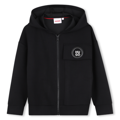 Cardigan &agrave; capuche Hugo FILLE