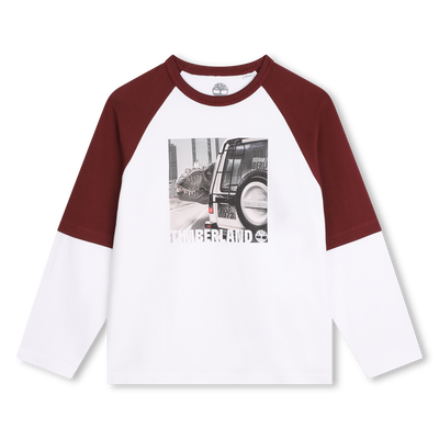 T-shirt bicolore avec imprim&eacute; TIMBERLAND GARCON