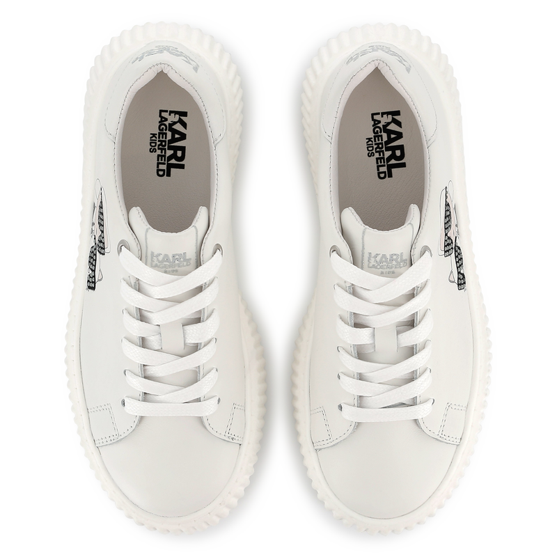 Baskets basses à lacets KARL LAGERFELD KIDS 
                    FILLE