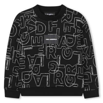 Sweat-shirt en molleton KARL LAGERFELD KIDS GARCON