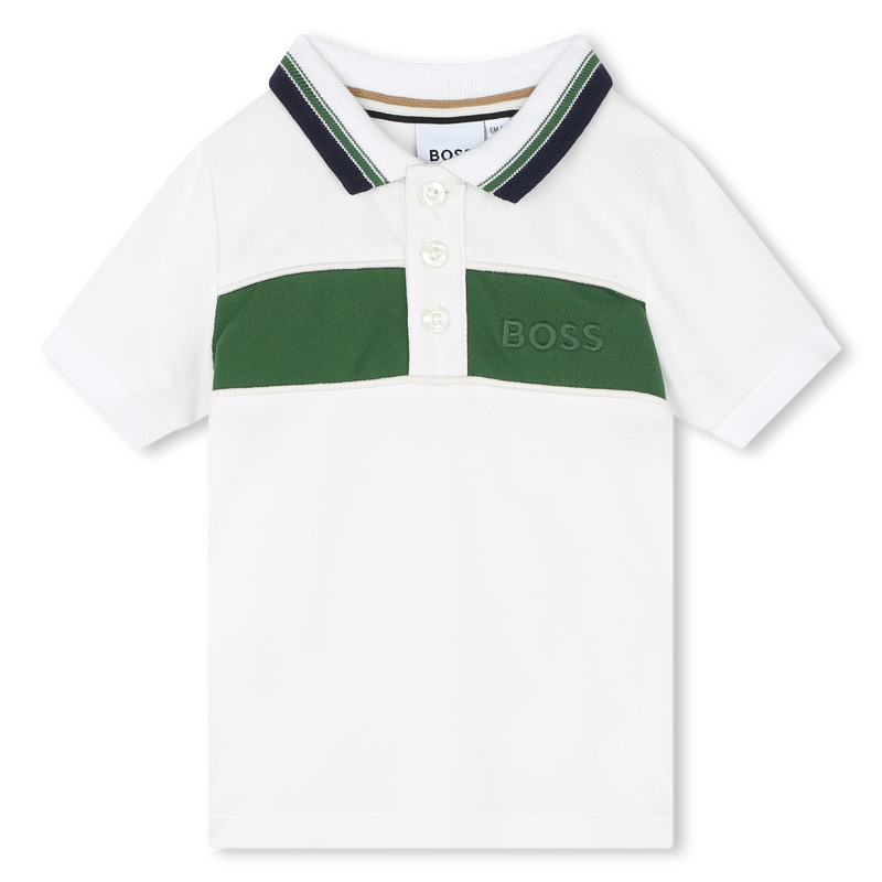 Polo boutonné piqué BOSS 
                    GARCON