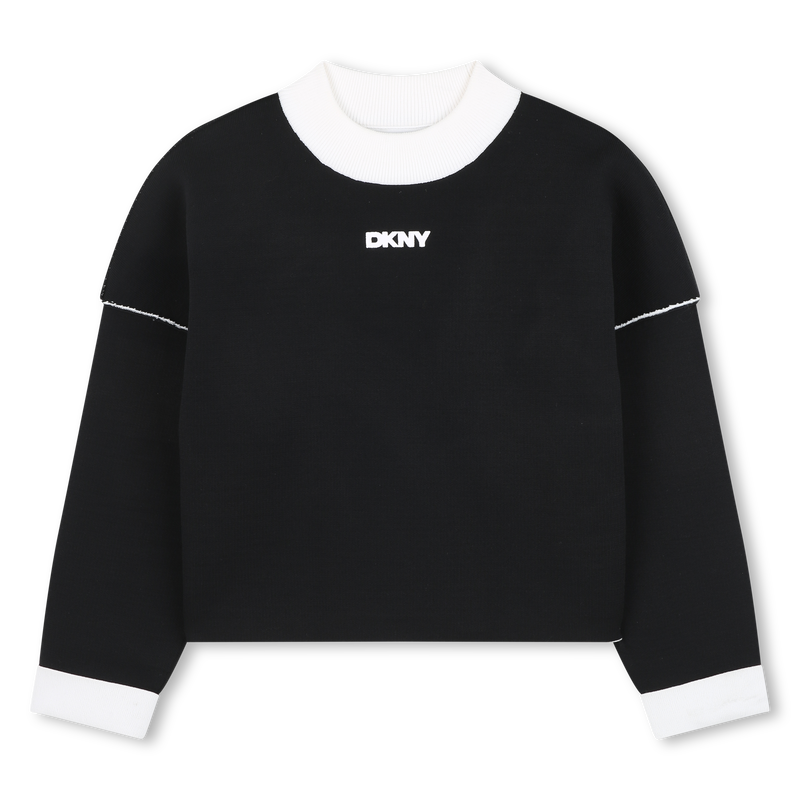 Pull réversible en tricot DKNY 
                    FILLE