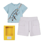 Ensemble Tee-shirt et short, NUAGE, hi-res