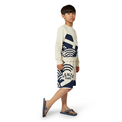 Bermuda avec imprimés siglés KENZO KIDS GARCON