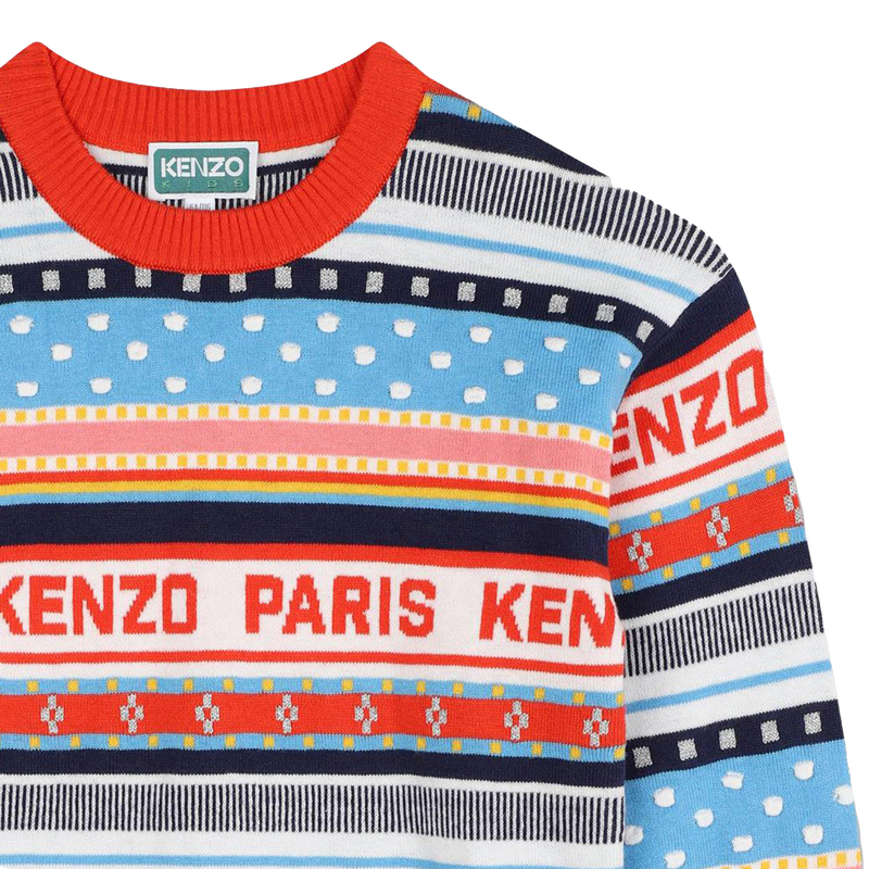 Robe en tricot jacquard KENZO KIDS 
                    FILLE